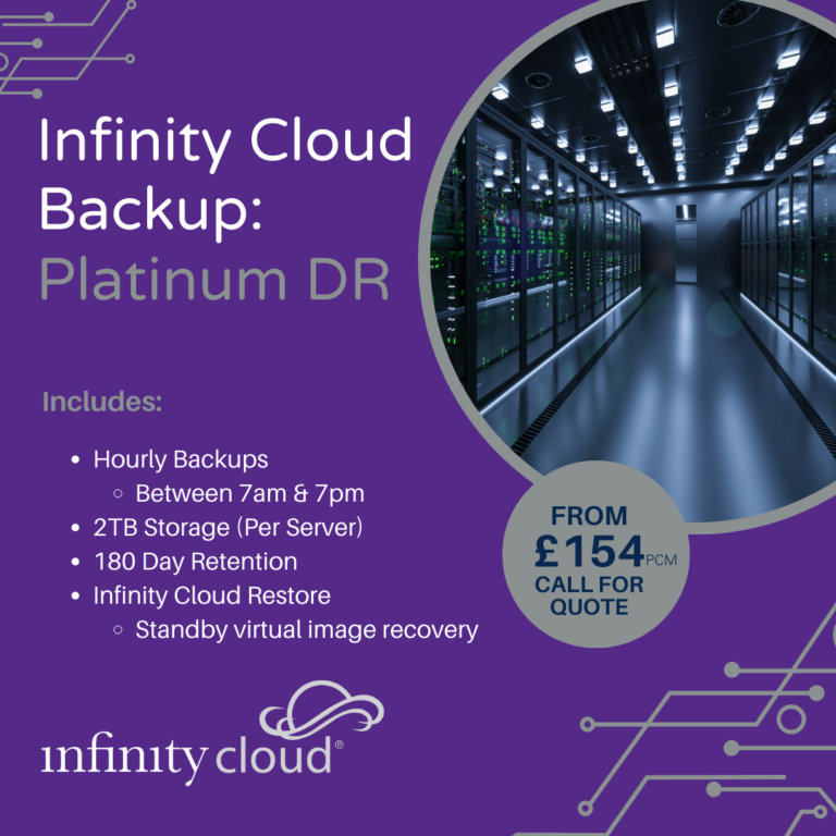 Infinity Cloud Backup DR