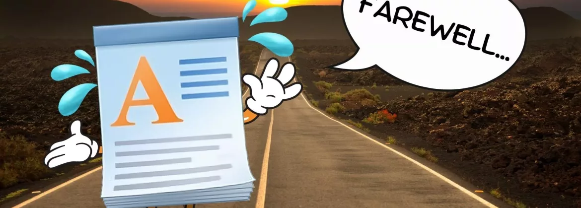 The end of an era: Goodbye WordPad